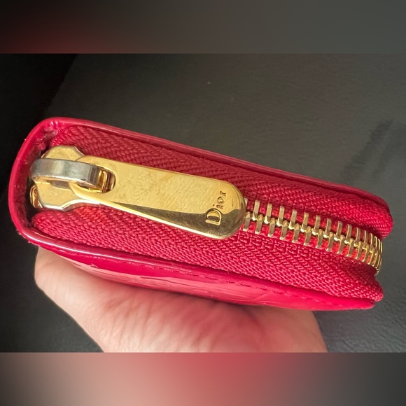 Authentic Dior Red Compact Zippy Wallet - Picture 6 of 14